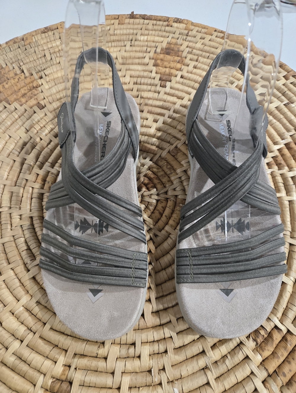 Skechers Olive Green Strappy Sandals - Picture 4 of 7
